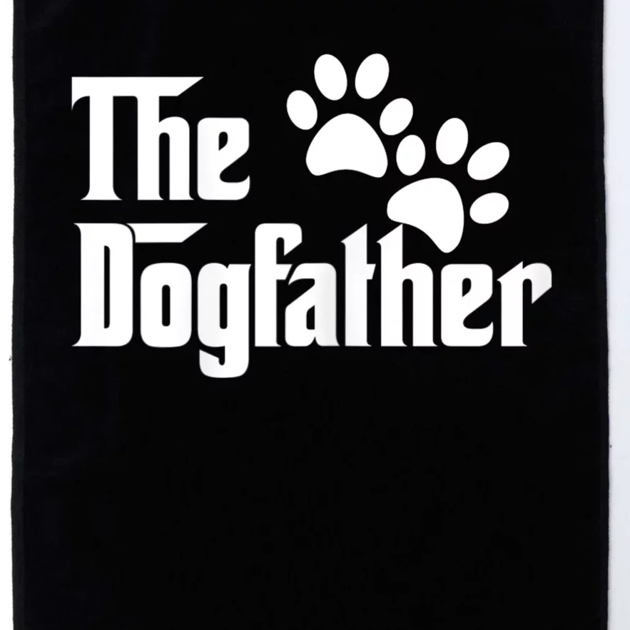 The Dogfather Dog Father Pet Owner Platinum Collection Golf Towel