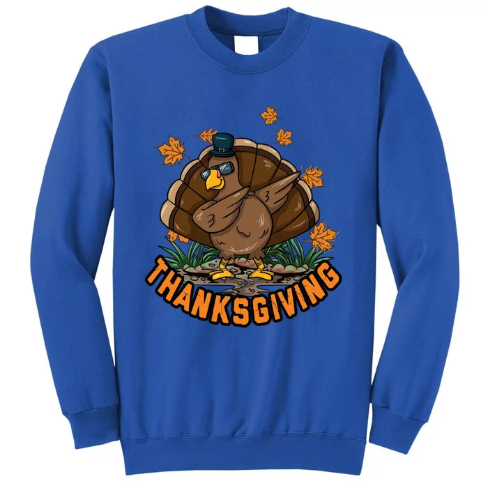 Thanksgiving Dabbing Dab Dance Turkey Boy Girl Gift Tall Sweatshirt