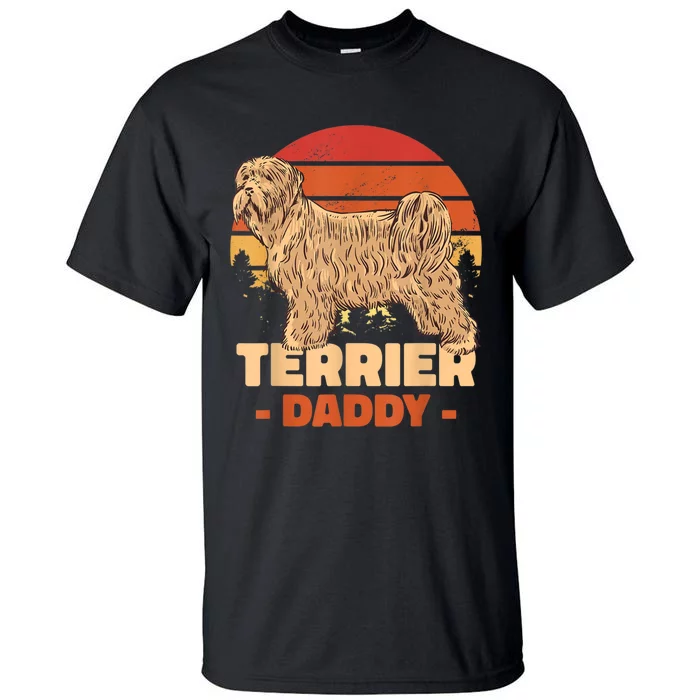 Terrier Dog Dad For Fathersday For All Father Tall T-Shirt