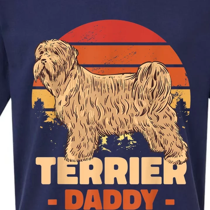 Terrier Dog Dad For Fathersday For All Father Sueded Cloud Jersey T-Shirt