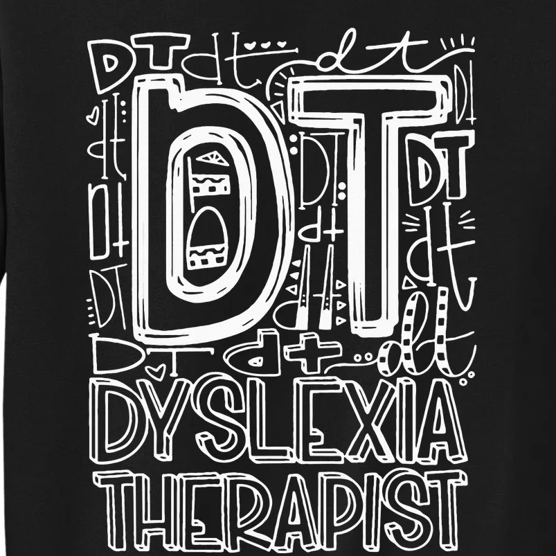 Typography Designs Dyslexia Therapist Nurse Sweatshirt