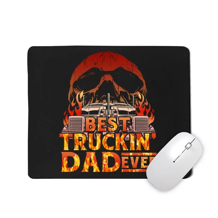 Truck Driver Design For Men Dad Big Rig SemiTrailer Truckin Mousepad