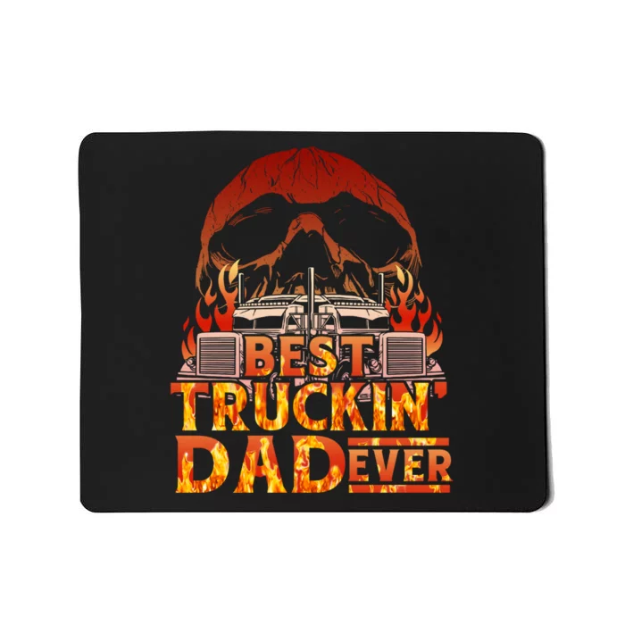 Truck Driver Design For Men Dad Big Rig SemiTrailer Truckin Mousepad