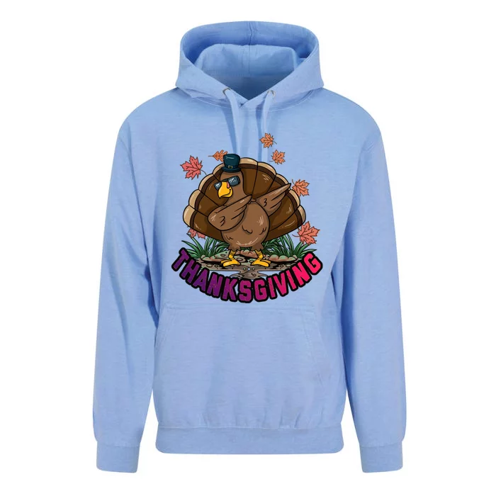 Thanksgiving Dabbing Dab Dance Turkey Gift Unisex Surf Hoodie