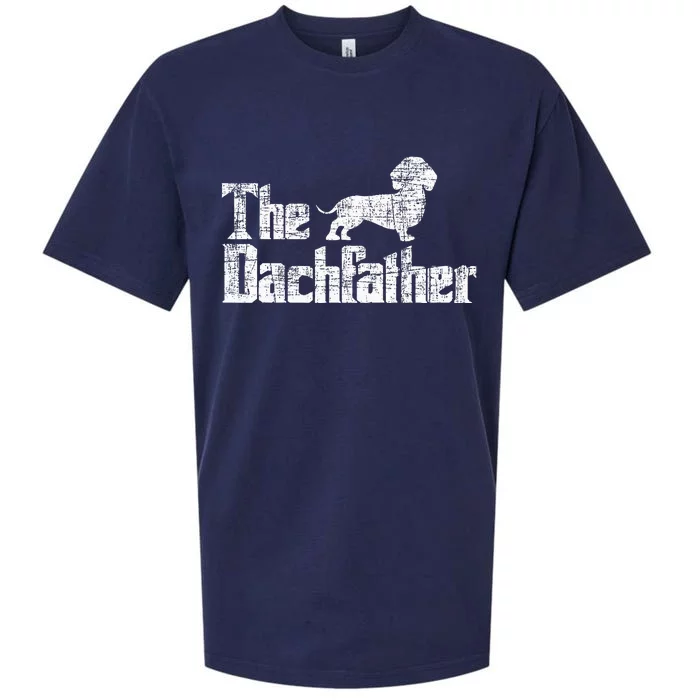 The Dachfather Dachshund FatherS Day Pet Dog Lover Sueded Cloud Jersey T-Shirt