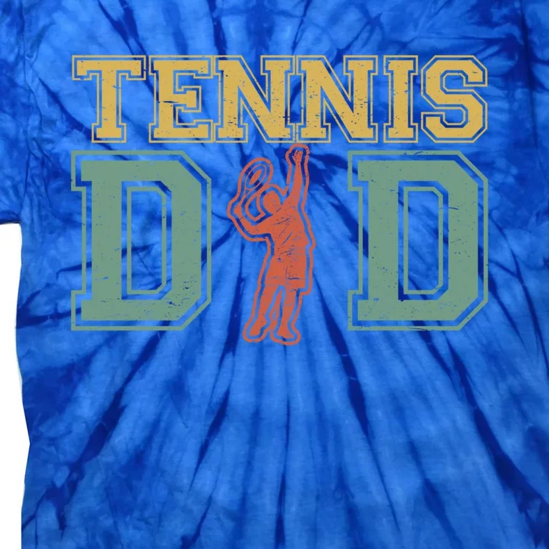 Tennis Dad Dad Tennis Fathers Day Funny Gift Meaningful Gift Tie-Dye T-Shirt