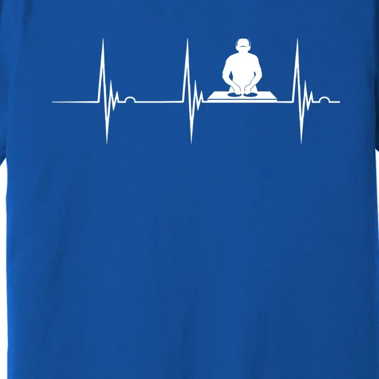 Turntable Dj Dance Music Heartbeat Ekg Pulse Dj Techno Gift Premium T-Shirt