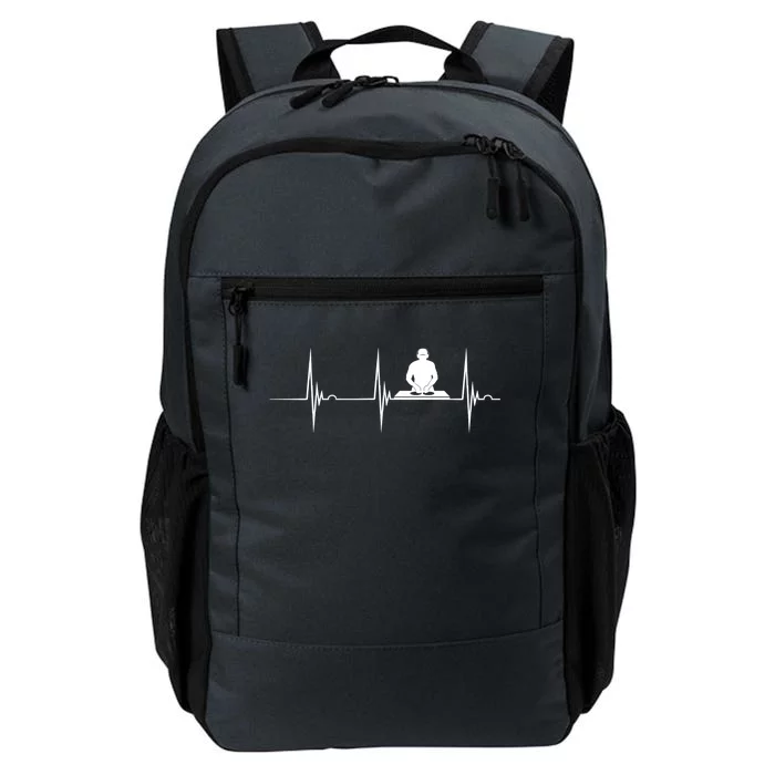 Turntable Dj Dance Music Heartbeat Ekg Pulse Dj Techno Gift Daily Commute Backpack