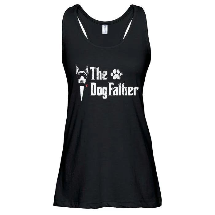 The Dogfather Doberman pinscher Dog Dad Father's Day Ladies Essential Flowy Tank