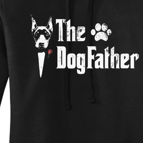 The Dogfather Doberman pinscher Dog Dad Father's Day Women's Pullover Hoodie