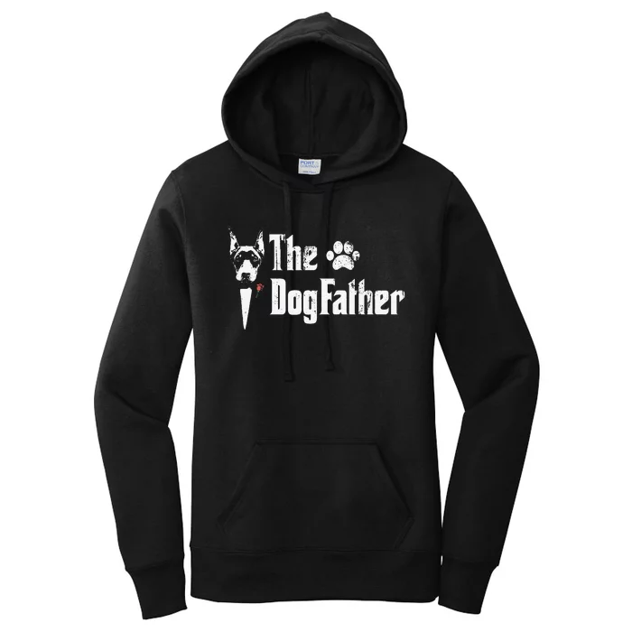 The Dogfather Doberman pinscher Dog Dad Father's Day Women's Pullover Hoodie