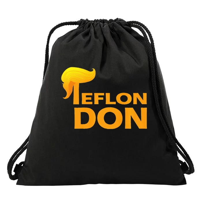 Teflon Don Donald Trump Hair Drawstring Bag