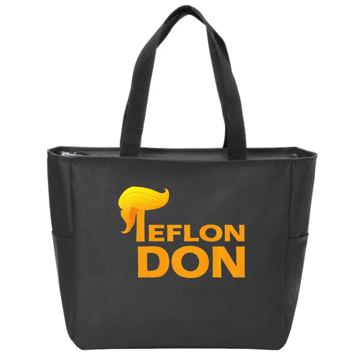 Teflon Don Donald Trump Hair Zip Tote Bag