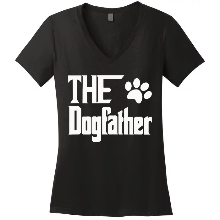 The Dogfather Dog Women's V-Neck T-Shirt