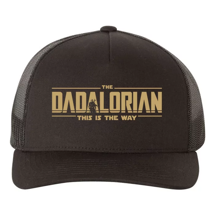 The Dad Dadalorian Retro Vintage This Is The Way Yupoong Adult 5-Panel Trucker Hat