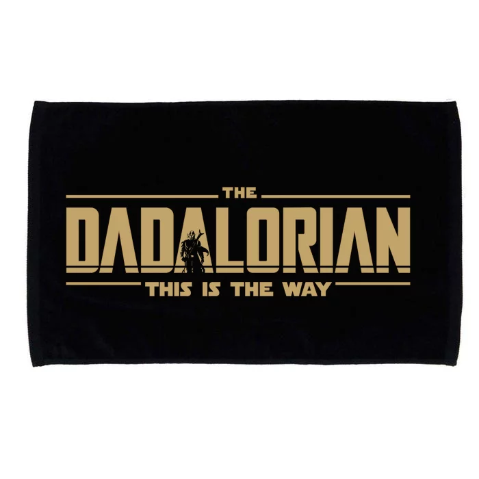 The Dad Dadalorian Retro Vintage This Is The Way Microfiber Hand Towel