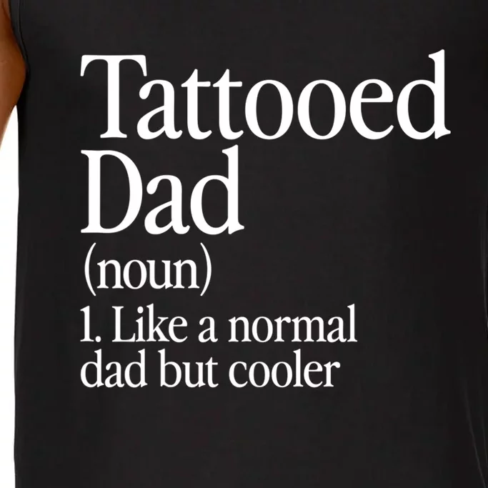 Tattooed Dad Definition Tattoo Artist Retro Aesthetic Family Comfort Colors® Tank Top