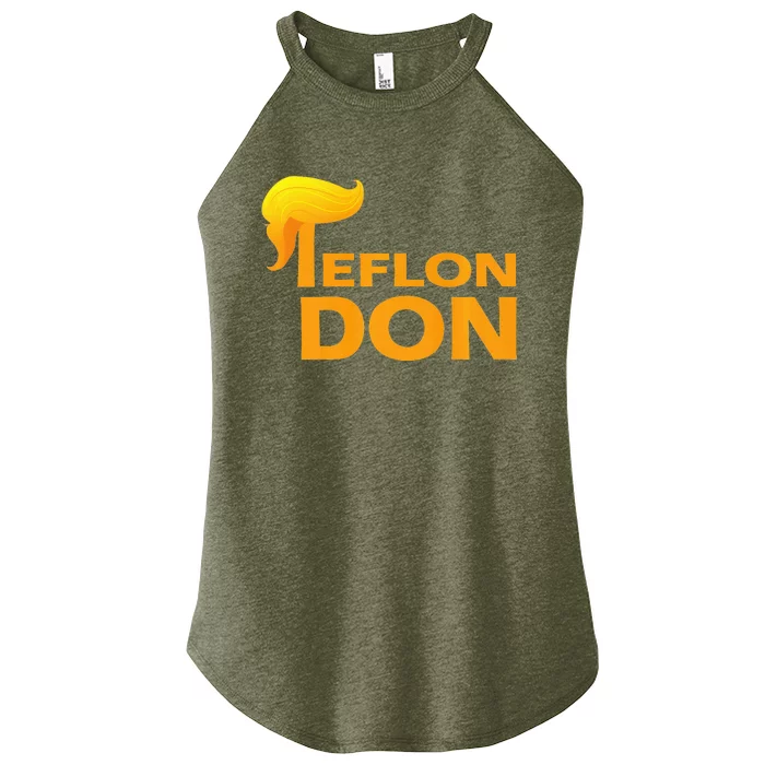 Teflon Don Donald Trump Hair Women’s Perfect Tri Rocker Tank