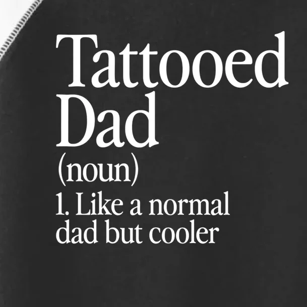 Tattooed Dad Definition Tattoo Artist Retro Aesthetic Family Toddler Fine Jersey T-Shirt