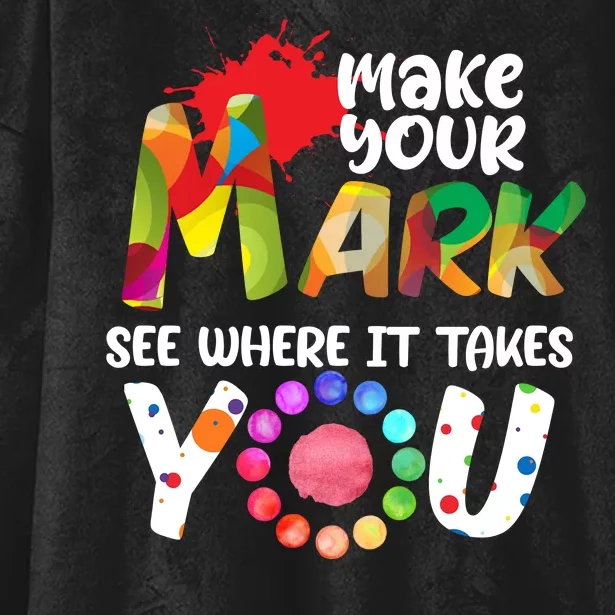 The Dot Day Make Your Mark See Where It Takes You Dot Hooded Wearable Blanket