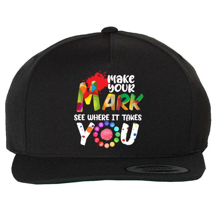 The Dot Day Make Your Mark See Where It Takes You Dot Wool Snapback Cap