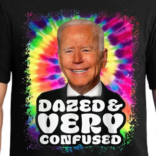 Tie dye Dazed And Very Confused Biden Pajama Set