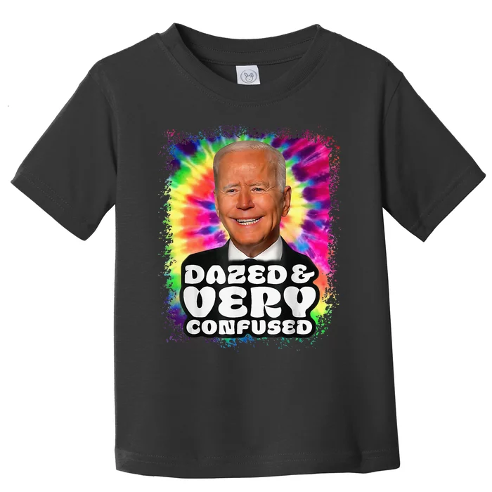 Tie dye Dazed And Very Confused Biden Toddler T-Shirt