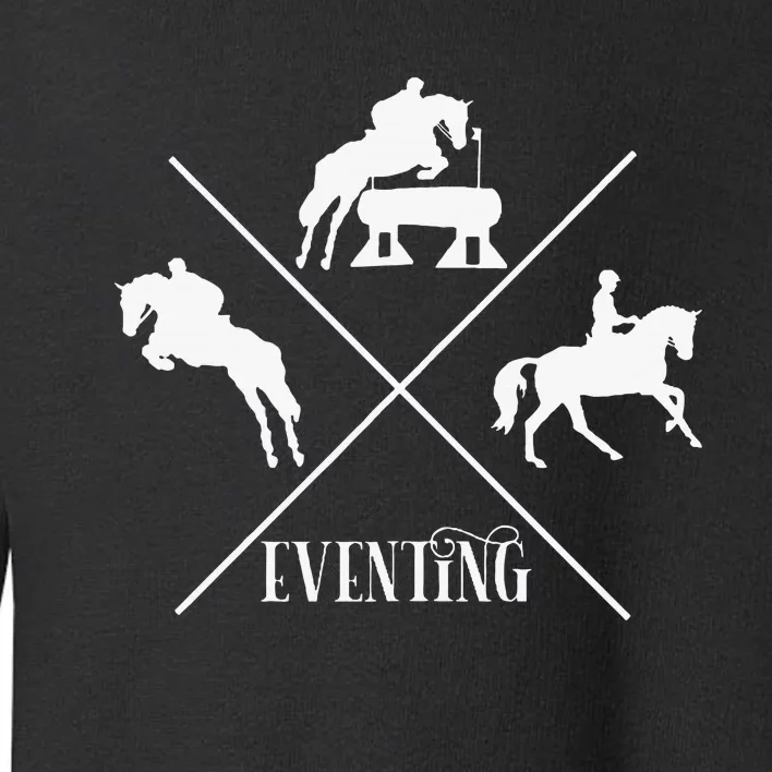 Three Day Eventing Horses and Riders Toddler Sweatshirt