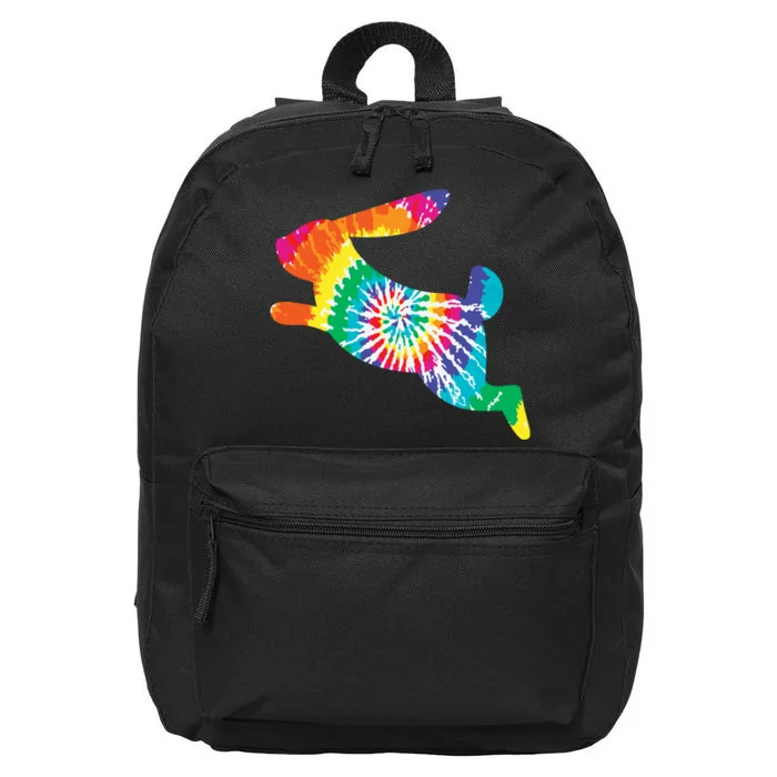 Tie Dye Easter Bunny Family Easter Day Gift 16 in Basic Backpack