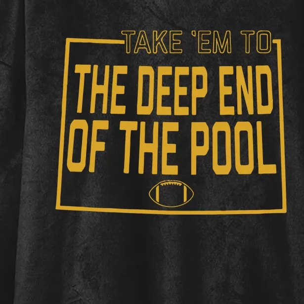 The Deep End Of The Pool Hooded Wearable Blanket