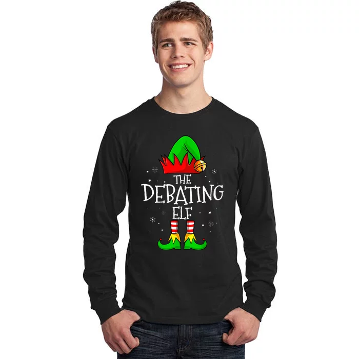 The Debating Elf Group Matching Family Christmas Tall Long Sleeve T-Shirt