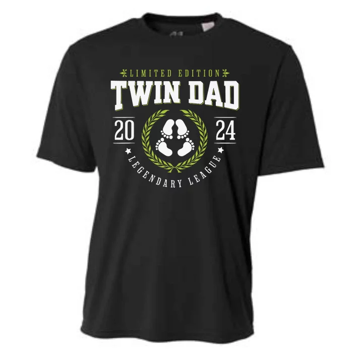 Twin Dad Est 2024 Twin Dad To Be Gifts New Daddy Viii Cooling Performance Crew T-Shirt