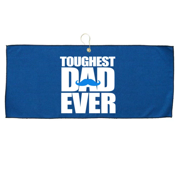 Toughest Dad Ever Great Gift Large Microfiber Waffle Golf Towel