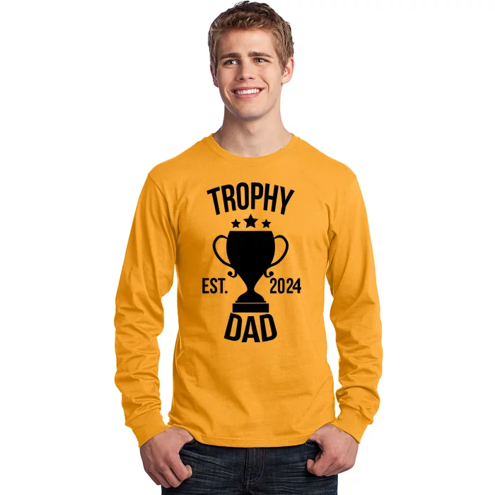 Trophy Dad Est 2024 Long Sleeve Shirt