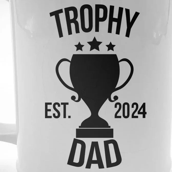 Trophy Dad Est 2024 Front & Back Beer Stein