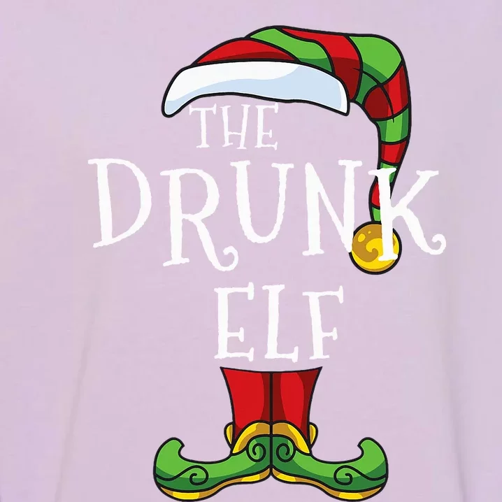 The Drunk Elf Family Matching Christmas Group Gift Pajama Garment-Dyed Sweatshirt