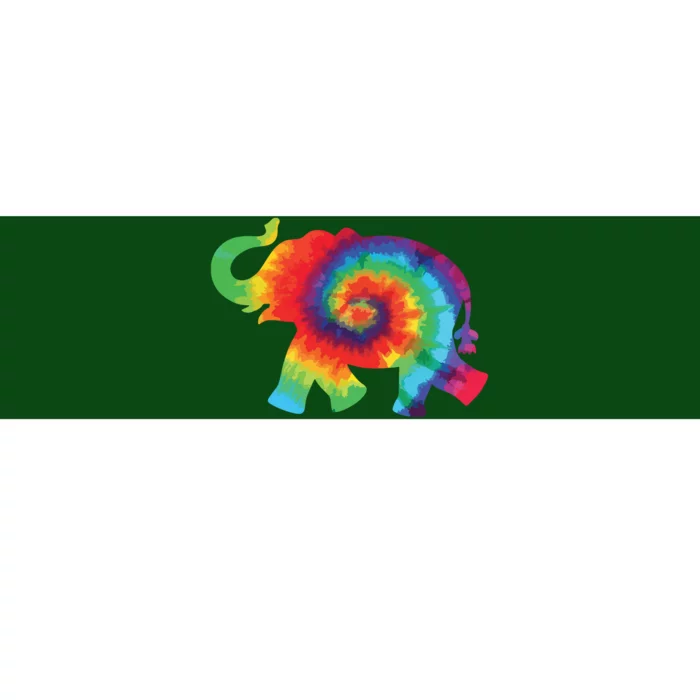 Tie Dye Elephant Tie Dyed Save Bumper Sticker