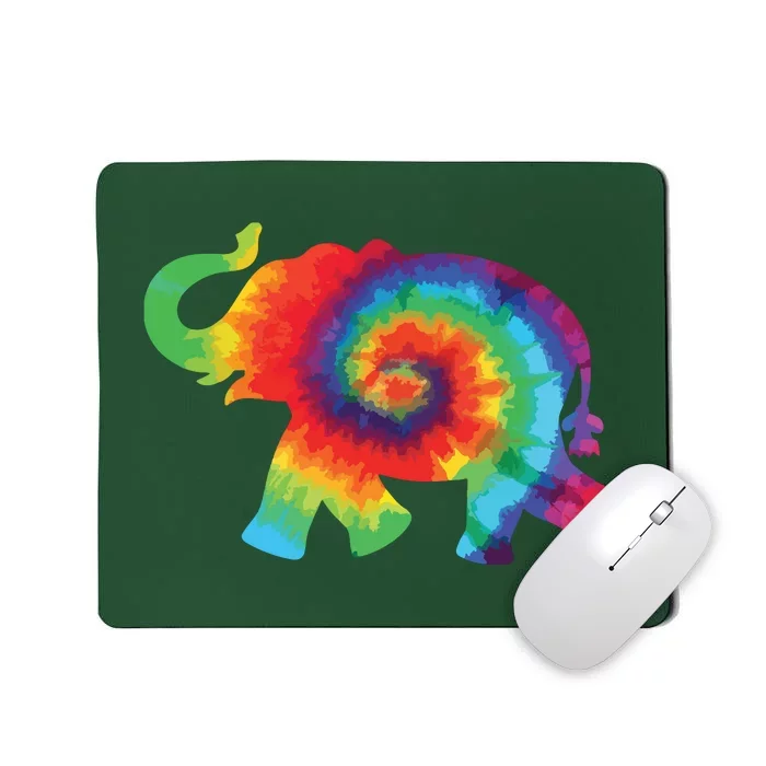 Tie Dye Elephant Tie Dyed Save Mousepad