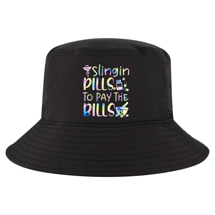 Tie Dye Educated Drug Dealer Humor Pharmacist Pills Medicine Cool Comfort Performance Bucket Hat