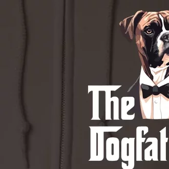 The Dog Father Boxer Boxer Dog Owner Dog Dad Funny Full Zip Hoodie