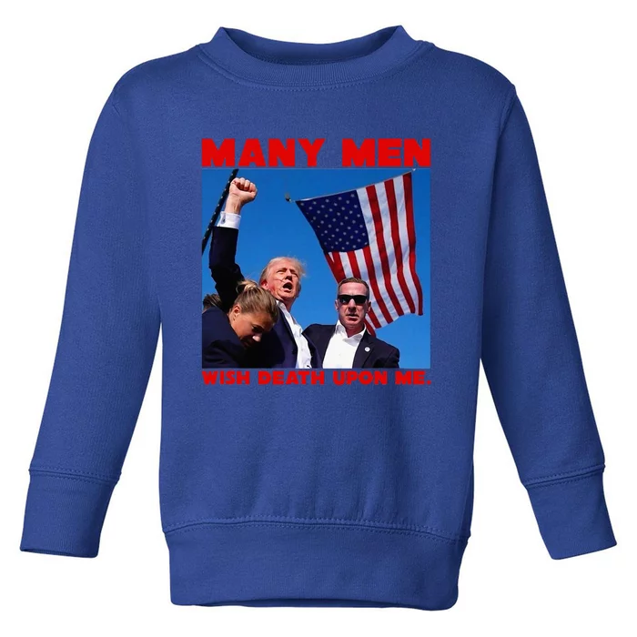 Trump Defiant Fist Toddler Sweatshirt