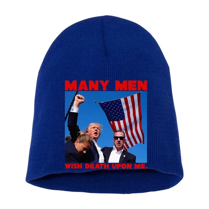 Trump Defiant Fist Short Acrylic Beanie