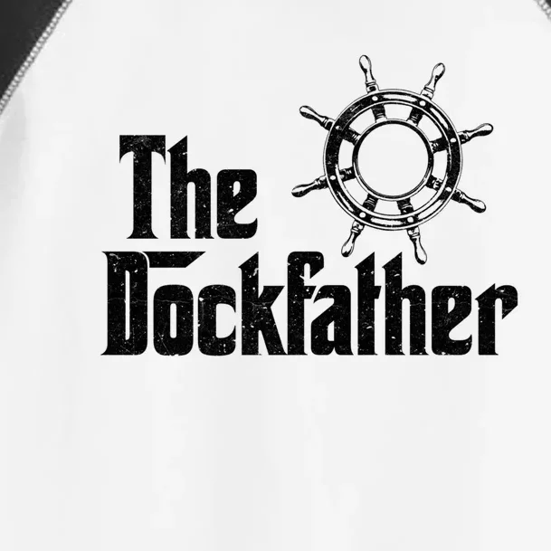 The Dockfather Funny Boating Fishing Boat Dad Captain Boater Meaningful Gift Toddler Fine Jersey T-Shirt