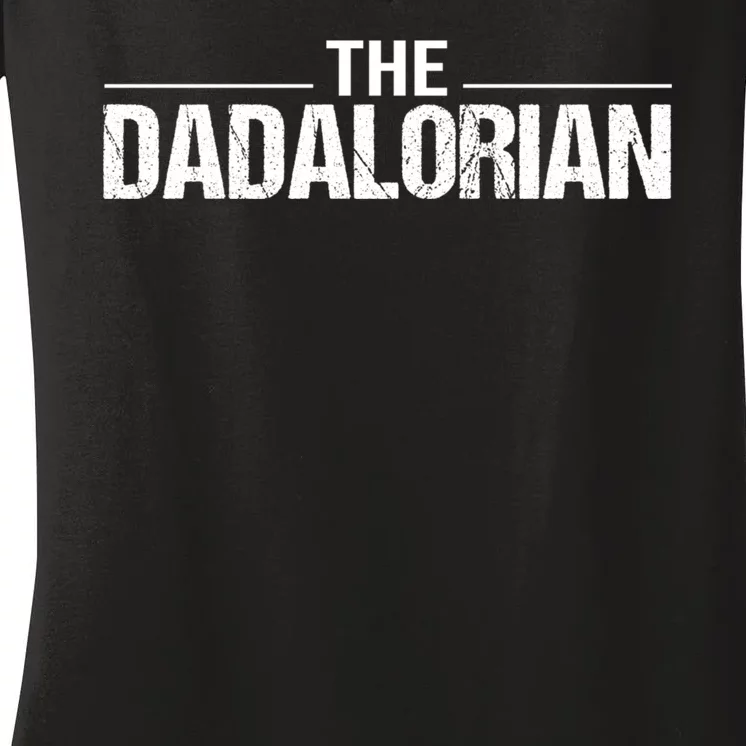 The Dadalorian Funny Fathers Day Costume Women's V-Neck T-Shirt