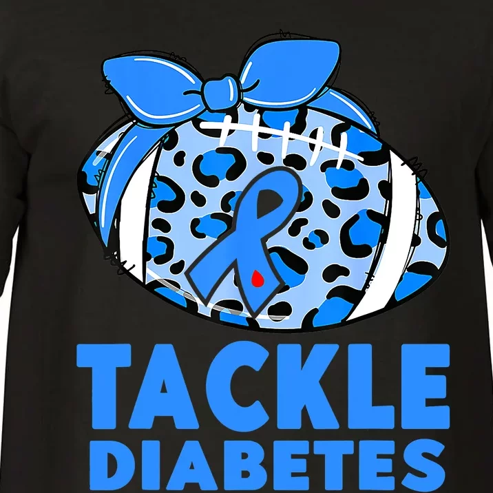 Tackle Diabetes Funny Football Fan Diabetic Warrior Comfort Colors T-Shirt