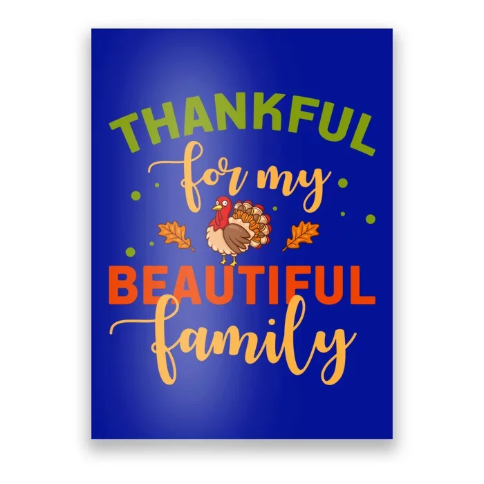 Thanksgiving Day Family Blessing Grateful Gift Poster