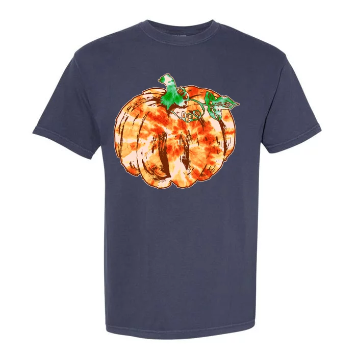 Tie Dye Fall Autumn Pumpkins Garment-Dyed Heavyweight T-Shirt