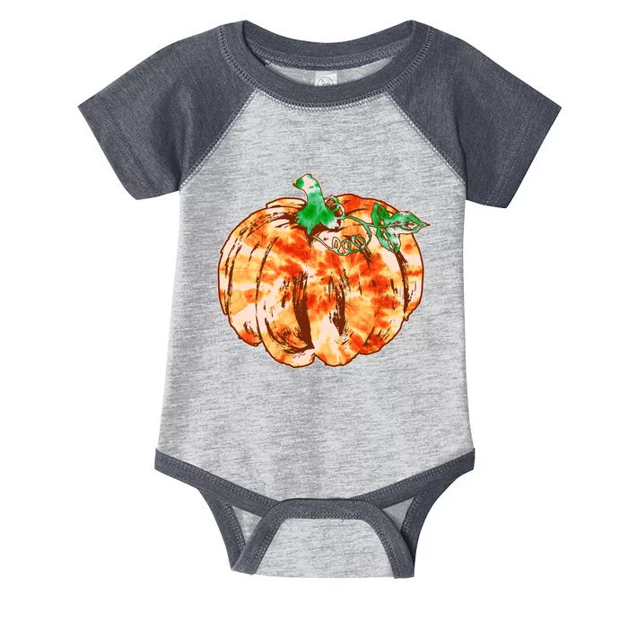 Tie Dye Fall Autumn Pumpkins Infant Baby Jersey Bodysuit