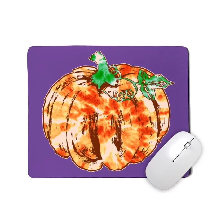 Tie Dye Fall Autumn Pumpkins Mousepad