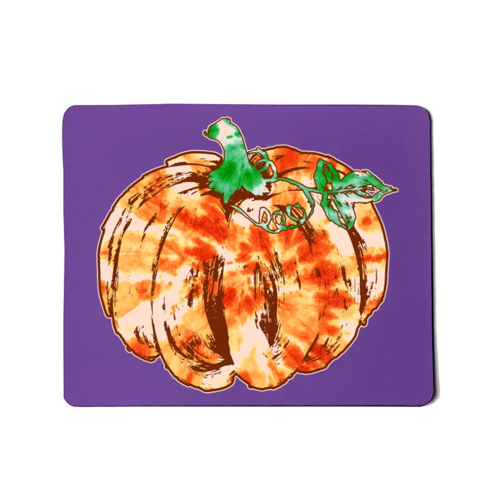 Tie Dye Fall Autumn Pumpkins Mousepad